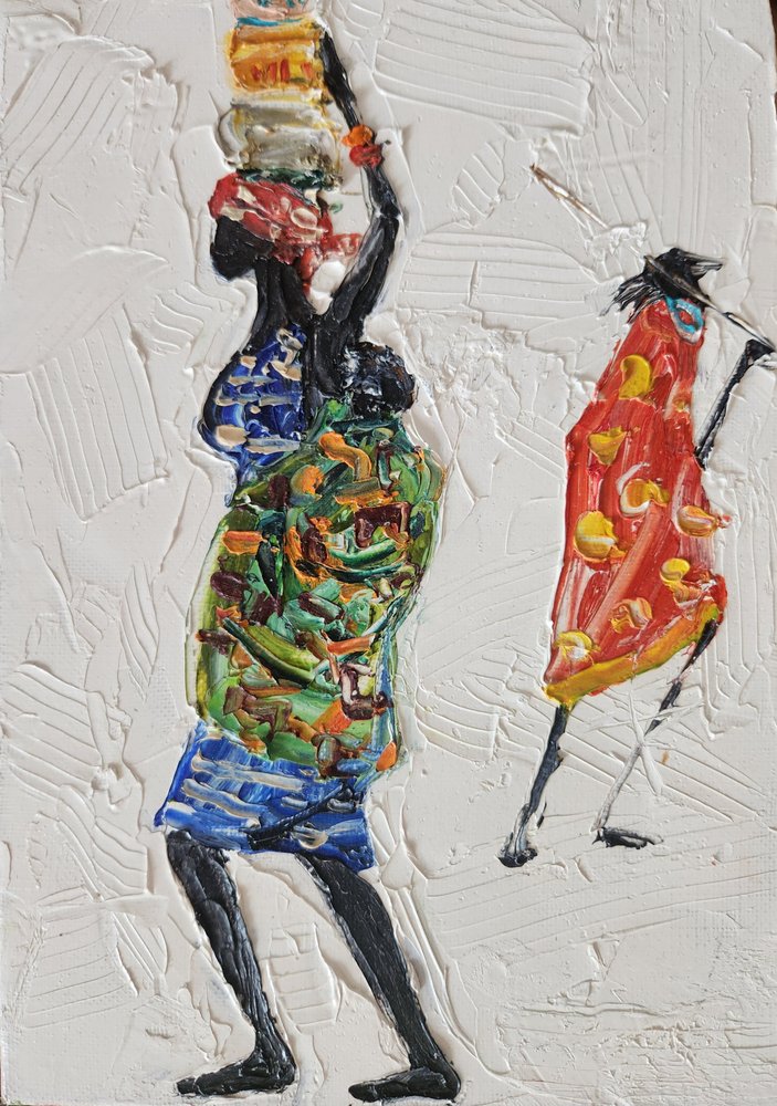 Lebendige afrikanische Figuren von Jukyong Park