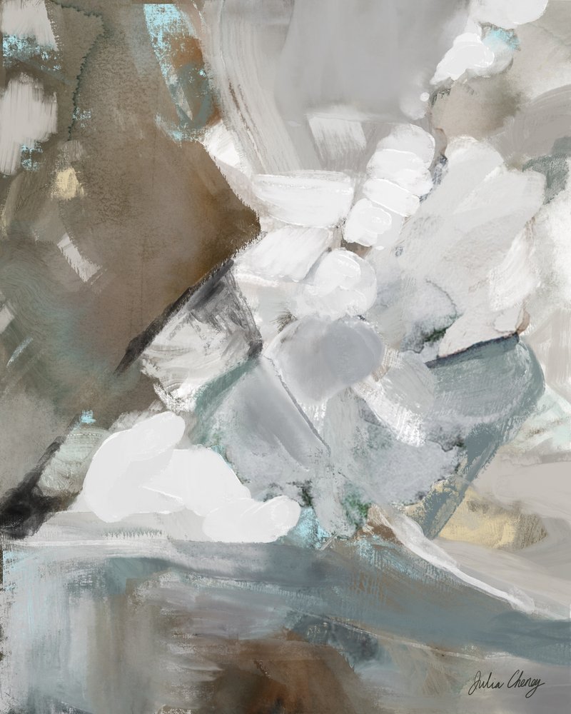 Serener abstrakter Fluss von Julia Cheney