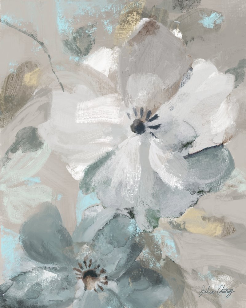Weiche abstrakte Blüten von Julia Cheney