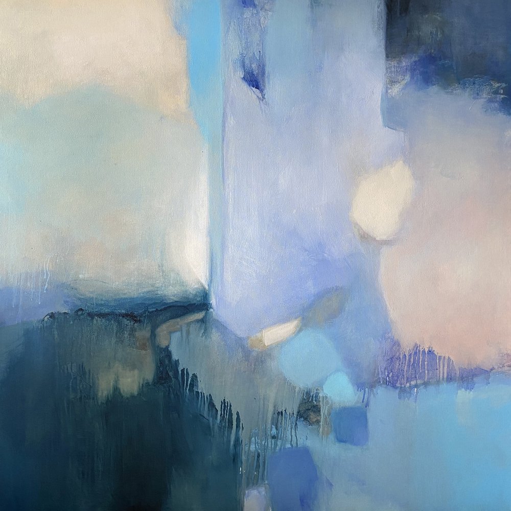 Abstrakte blaue Gelassenheit von Julia Purinton