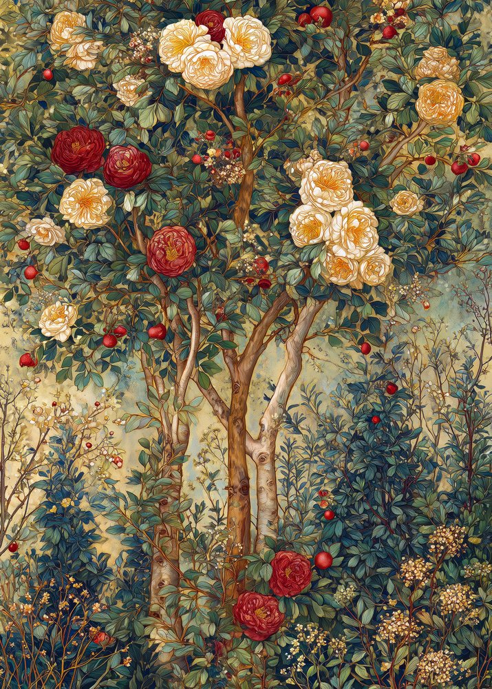 Verzauberter Rosengarten von Justyna Jaszke