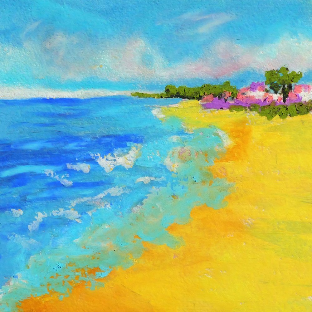 Lebendige Strandwellen von Justyna Jaszke
