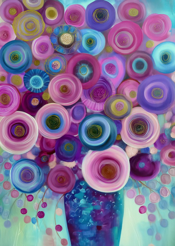 Lebendiger Blumenstrauß von Justyna Jaszke
