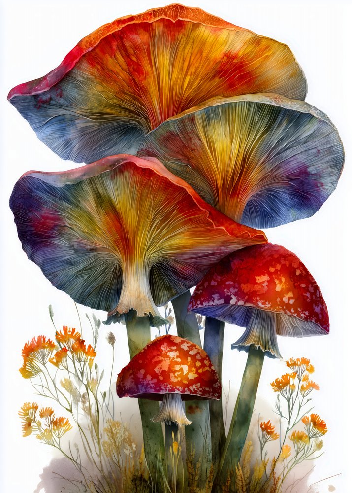 Lebendige Waldpilze von Justyna Jaszke
