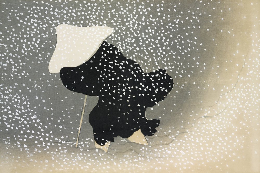 Schnee aus Momoyogusa von Kamisaka Sekka