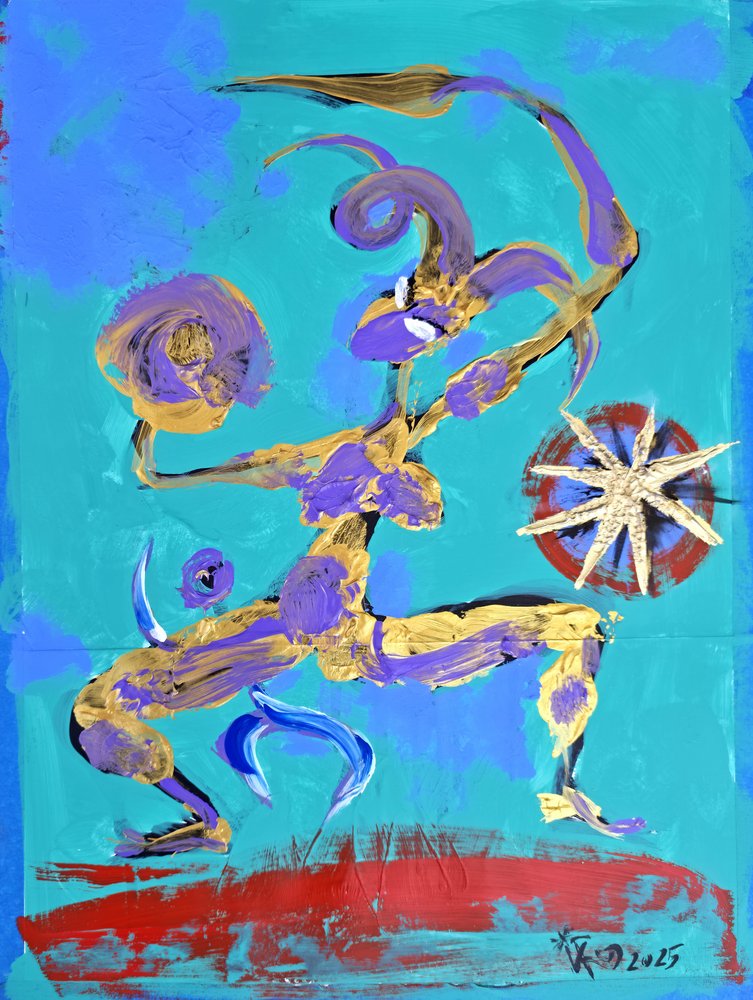 Dynamische mythische Figur von Kanat Ibragimov