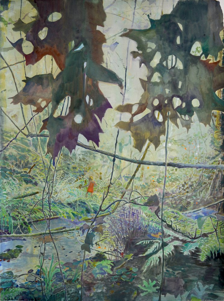 Herbstlicher Waldbach von Karin Bos