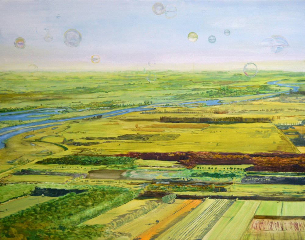 Schwebende Blasenlandschaft von Karin Bos