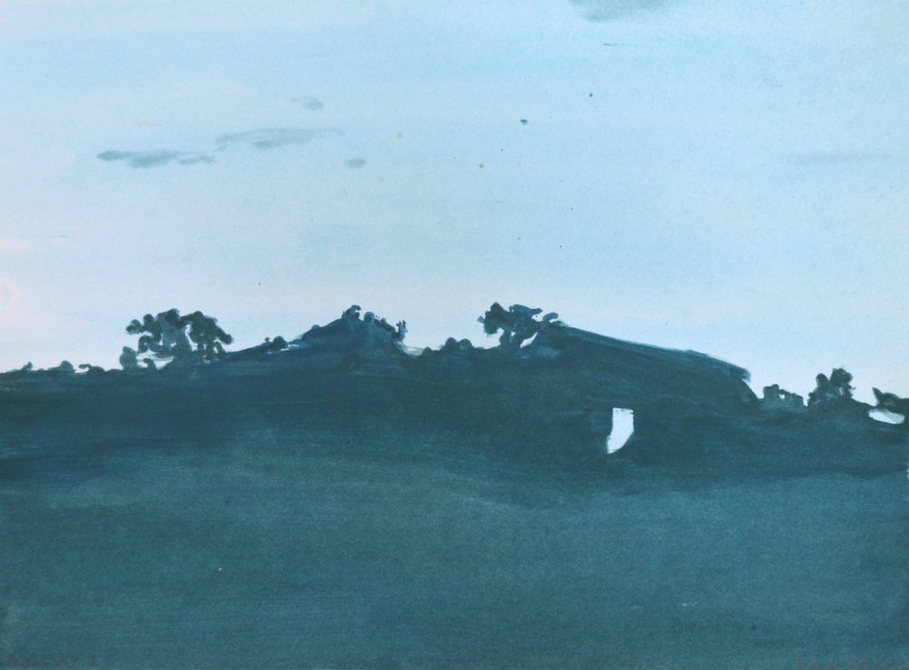 Minimalistischer dunkler Horizont von Karin Bos