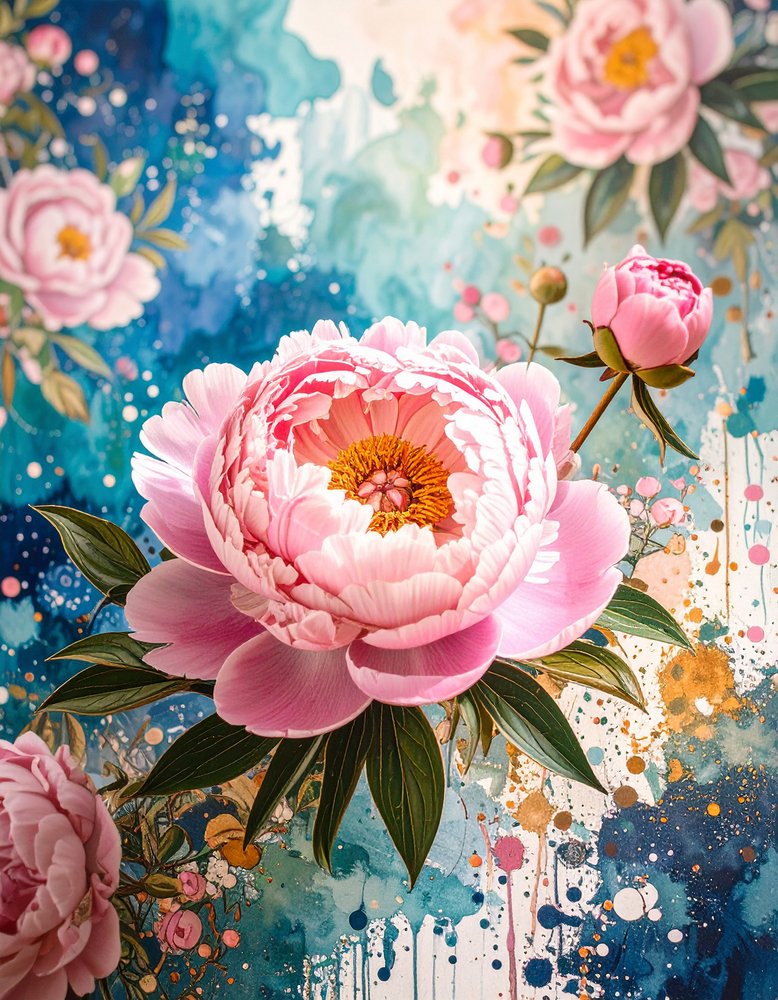 Rosa Pfingstrosen von Kay Shanley