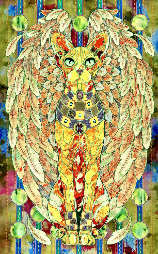 Regale geflügelte Sphynxkatze von Kostyantin Malginov