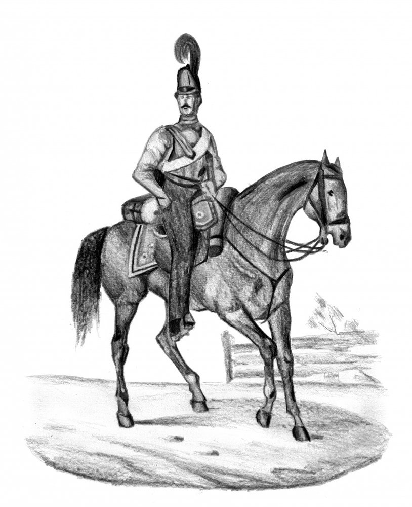 Kavalleriesoldat zu Pferd von Kulik
