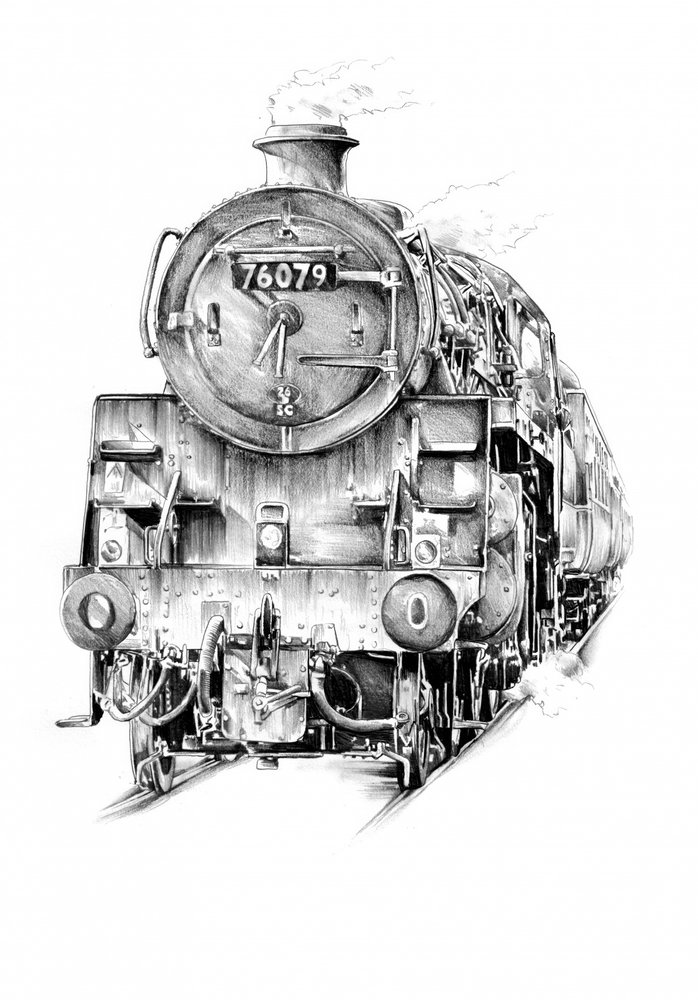 Klassische Dampflokomotive von Kulik