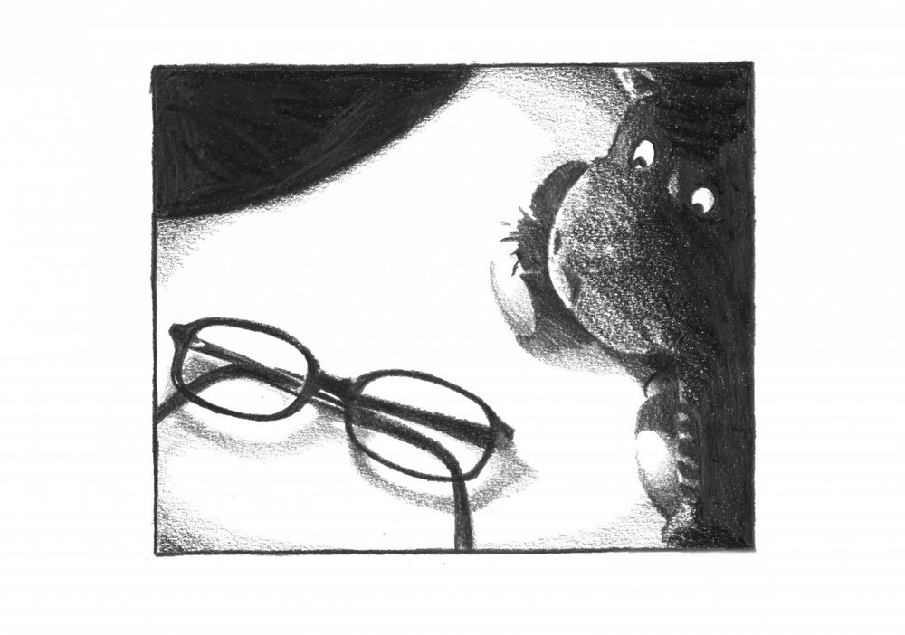 Neugieriger Esel mit Brille von Kulik