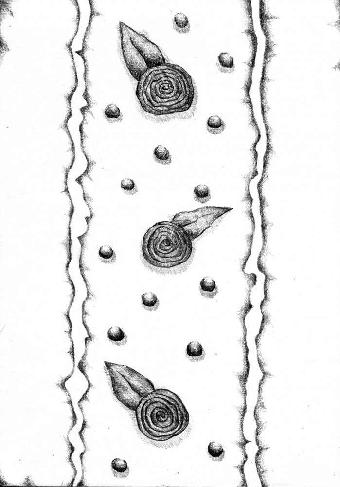 Zartes Botanisches Muster von Kulik