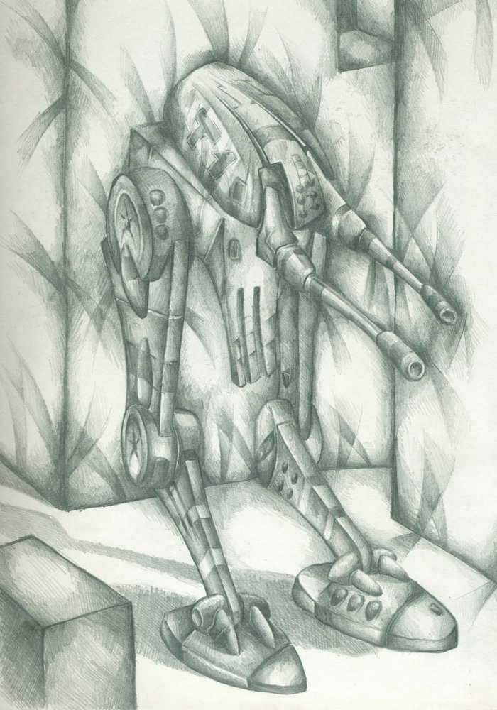 Futuristischer Mech-Walker von Kulik