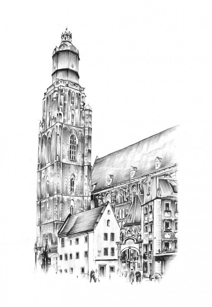 Historischer Kirchturm der Stadt von Kulik