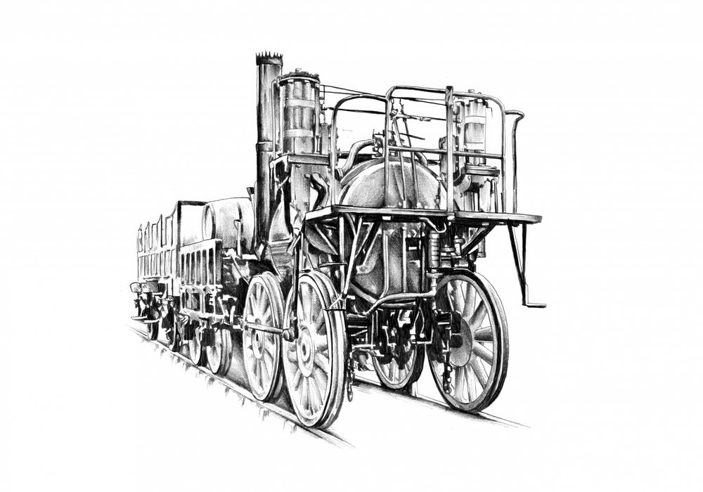 Historische Dampflokomotive von Kulik