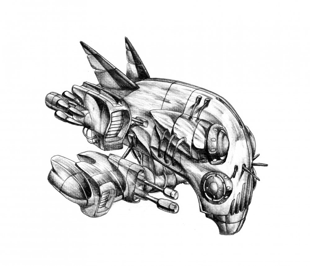 Komplexer Sci-Fi-Roboter von Kulik