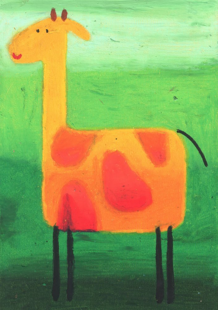 Verspielte Safari-Giraffe von Kulik