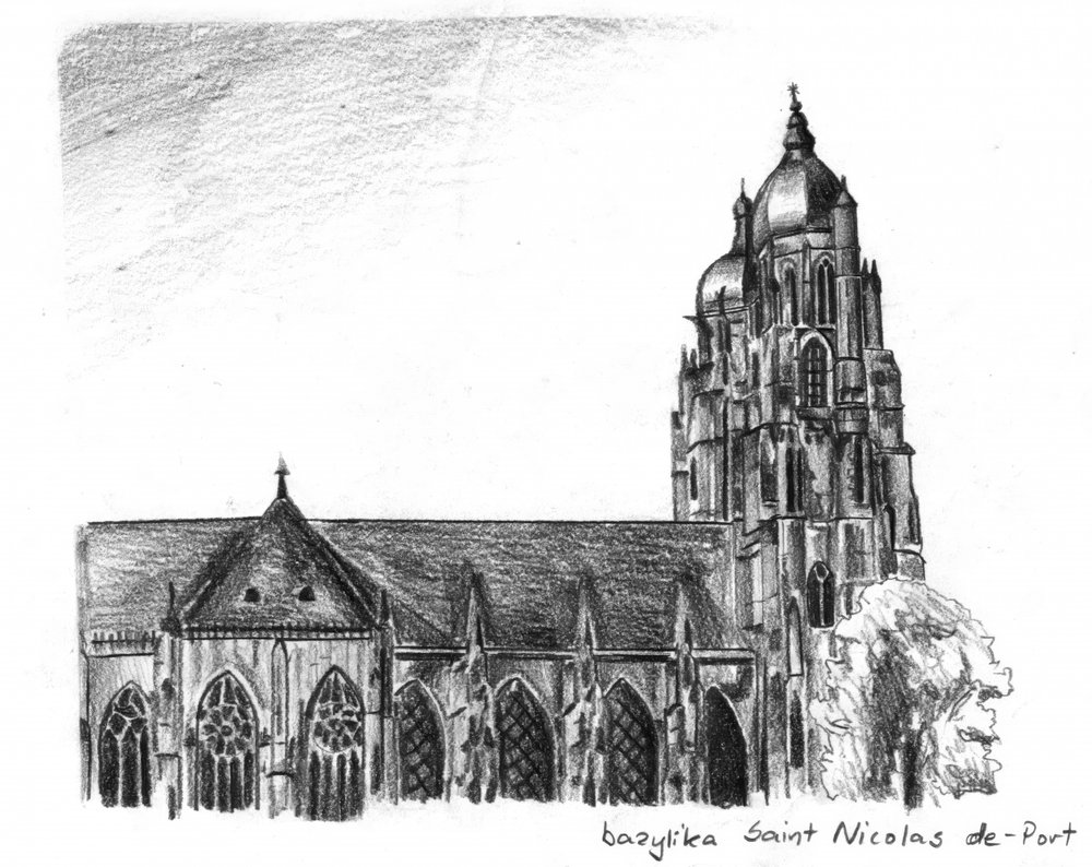 Skizze der Basilika St. Nikolaus von Kulik