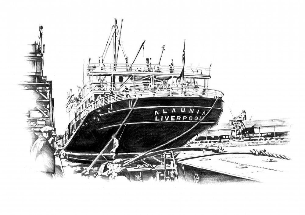 Trockendock der Werft von Kulik