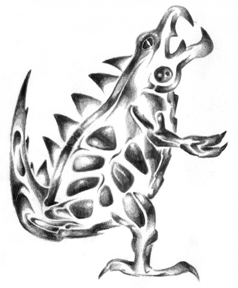 Tribal Dinosaurier Kreatur von Kulik