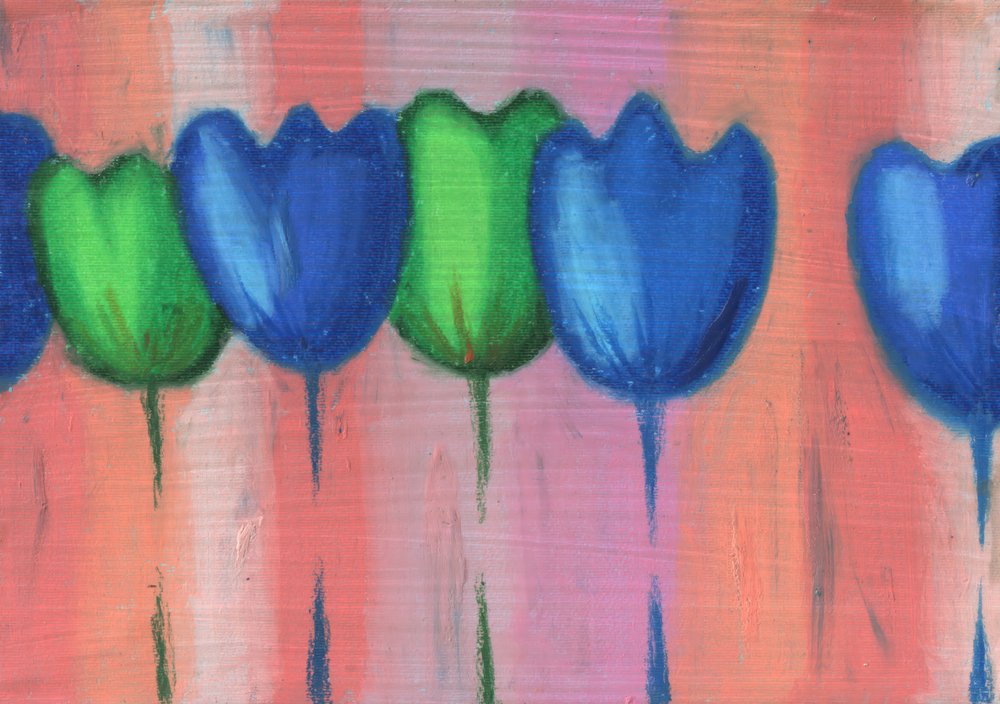 Lebendige blaue Tulpen von Kulik
