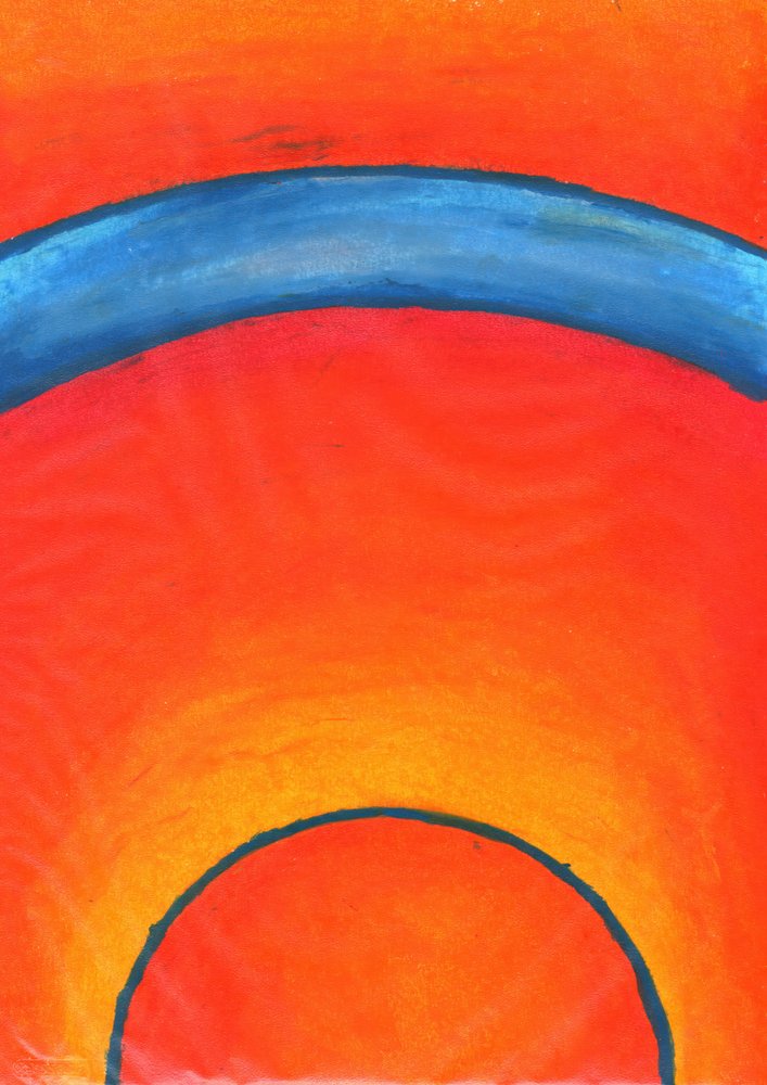 Lebendiger blauer Horizontbogen von Kulik