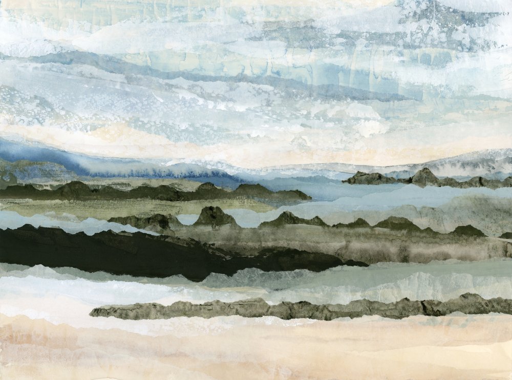 Serene Küstenabstrakt von Lara Eckerman