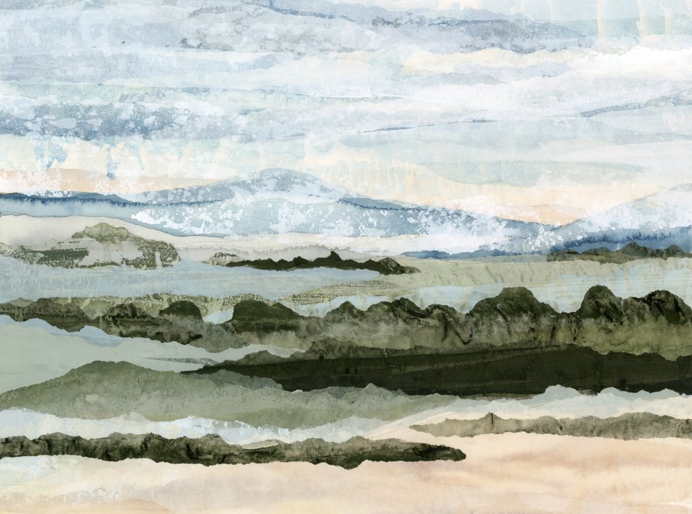 Serene Geschichtete Landschaft von Lara Eckerman
