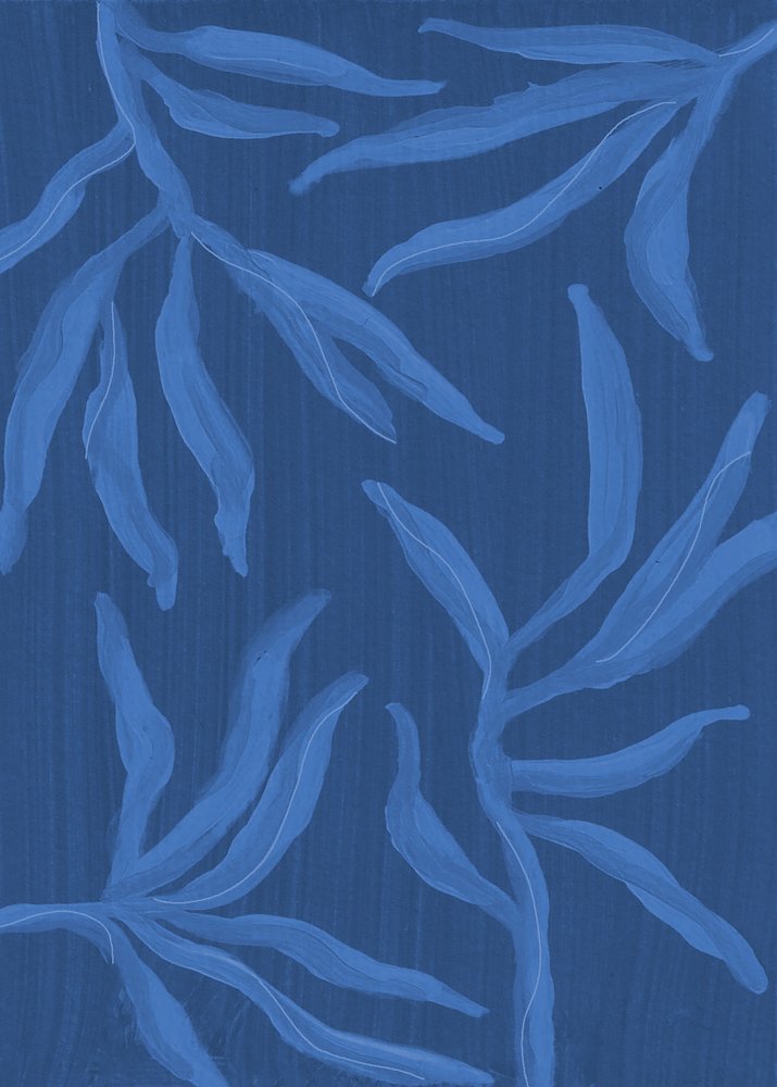 Tiefblaue Botanicals von Lori Ann Folz