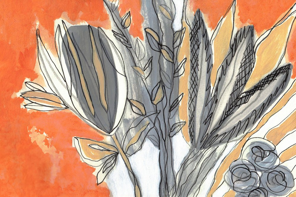 Moderne botanische Studie von Lori Ann Folz