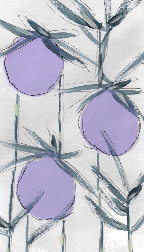 Lila Botanische Früchte von Lori Ann Folz