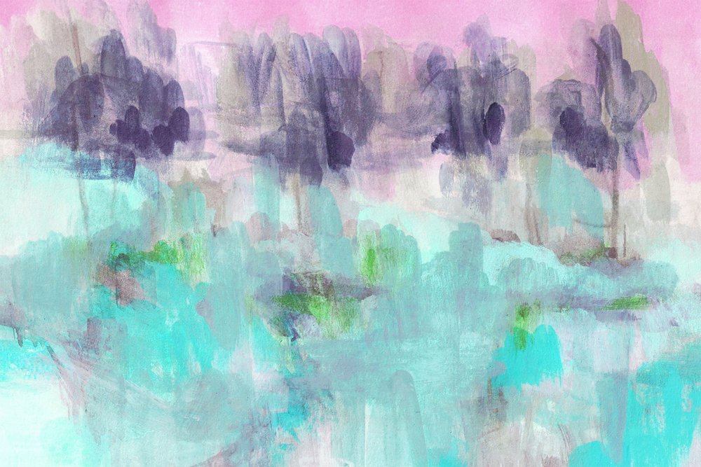 Gelassene abstrakte Landschaft von Lori Ann Folz