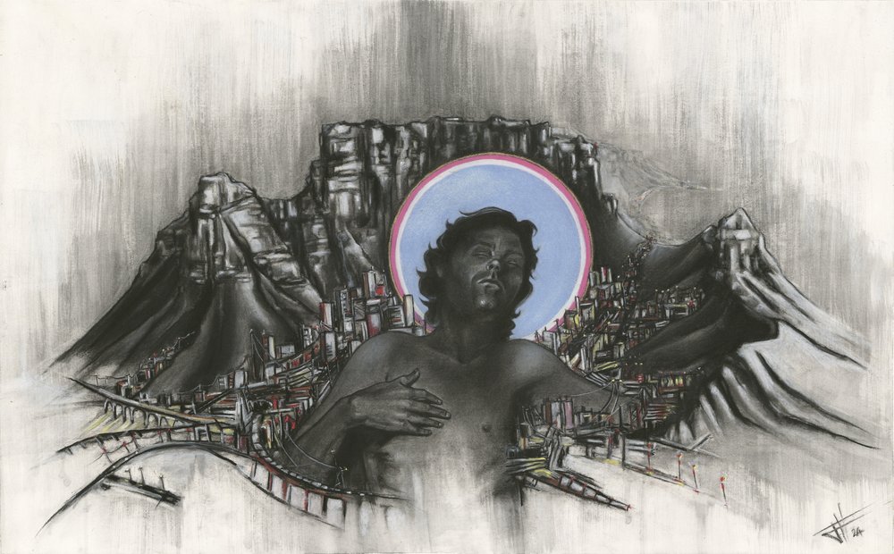 Jesus über Kapstadt von Lourens Joubert