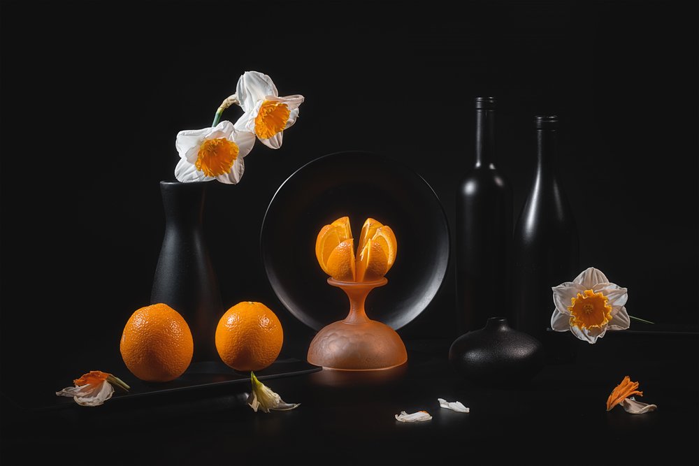 Elegantes Zitrus-Stillleben von Lydia Jacobs