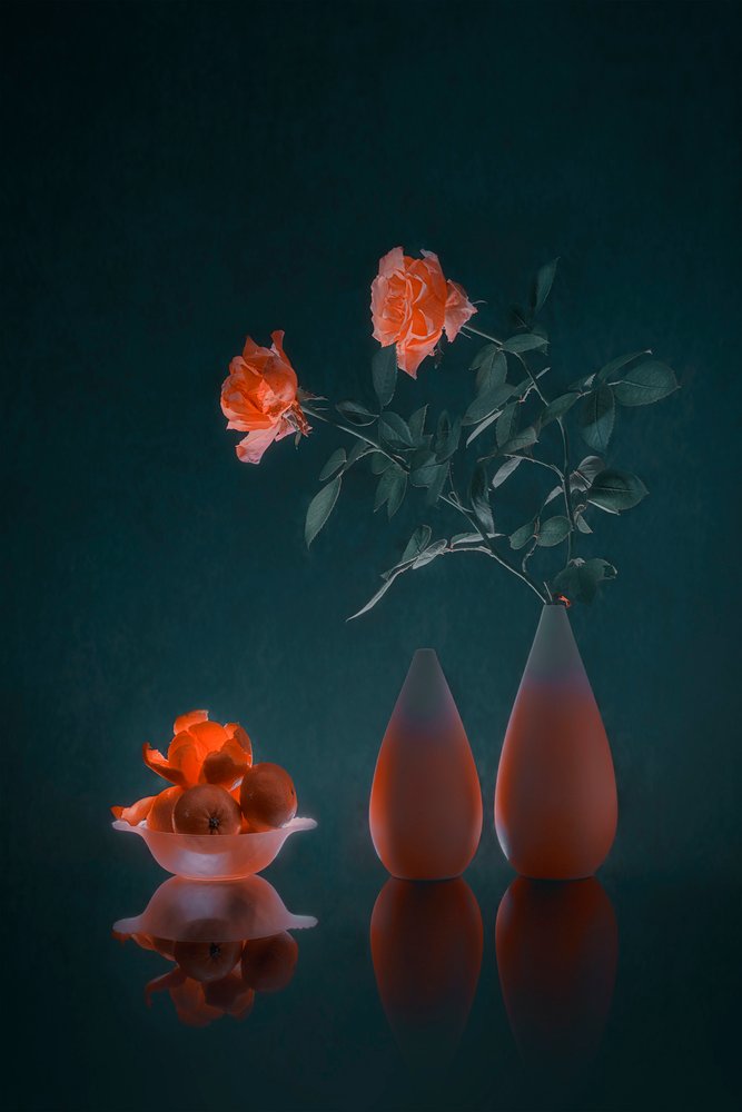 Elegantes dunkles Blumenbild von Lydia Jacobs