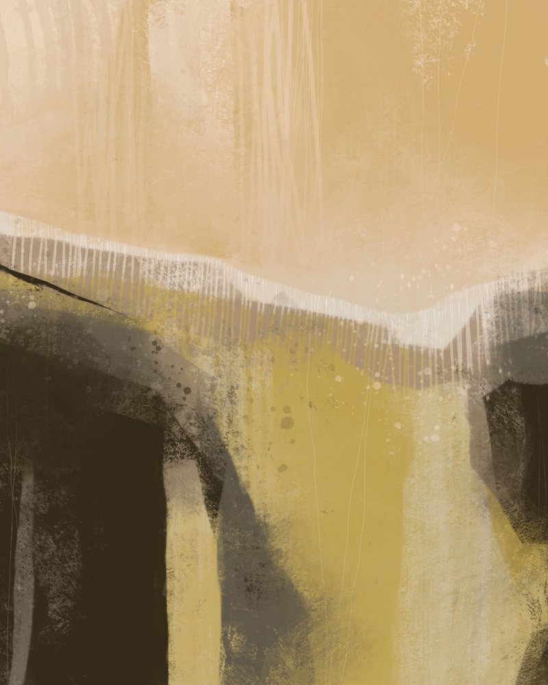 Abstrakte Horizontlandschaft von MANSI SAXENA