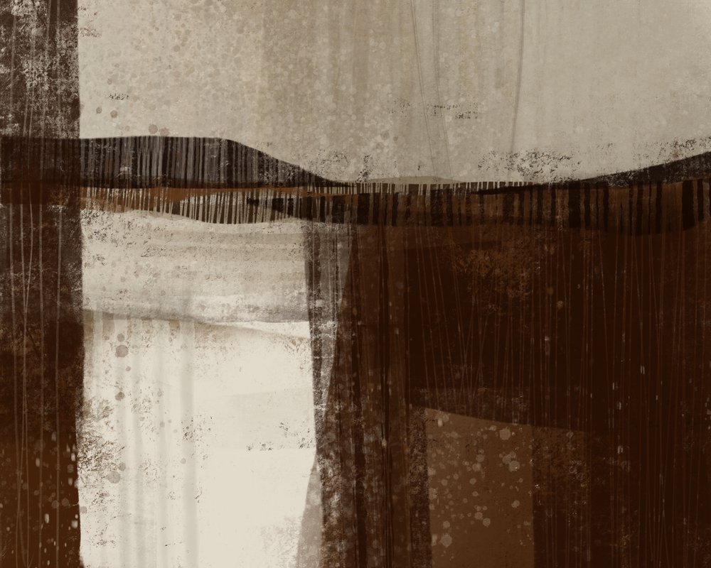 Gelassene abstrakte Landschaft von MANSI SAXENA