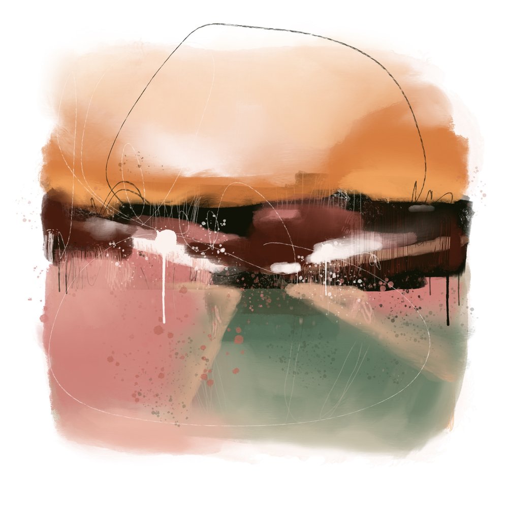 Weicher abstrakter Horizont von MANSI SAXENA