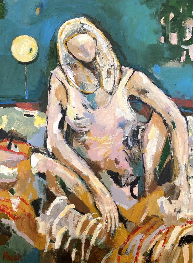 Entspannte blonde Figur von Magdalena  Krzak