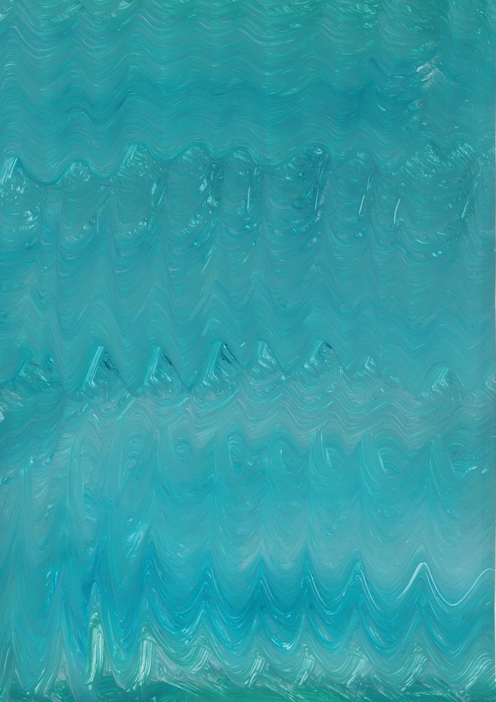Flüssige Teal-Bewegung von Maira Ribena
