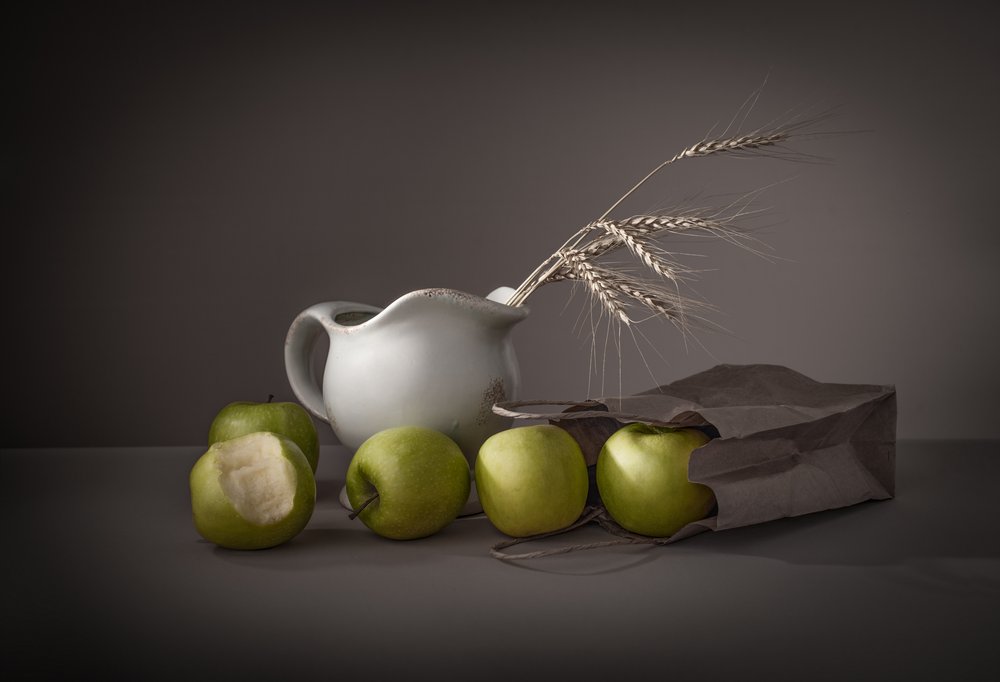 Natürliche Äpfel und Weizen von Margareth Perfoncio
