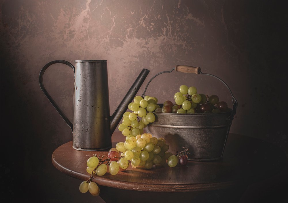 Vintage Traubenernte von Margareth Perfoncio