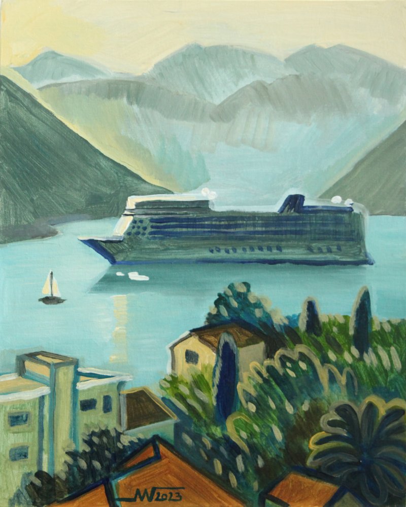 Küstenkreuzfahrtschiff Aussicht von Marina Gorkaeva