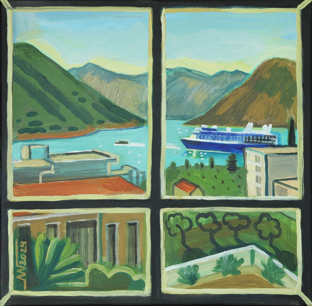 Küstenfenster Buchtblick von Marina Gorkaeva