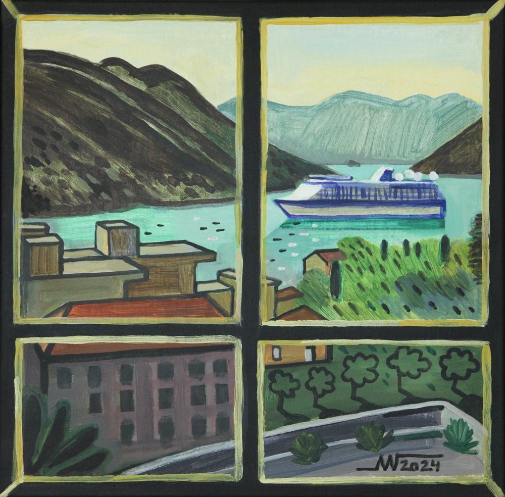 Küstenfensterblick von Marina Gorkaeva