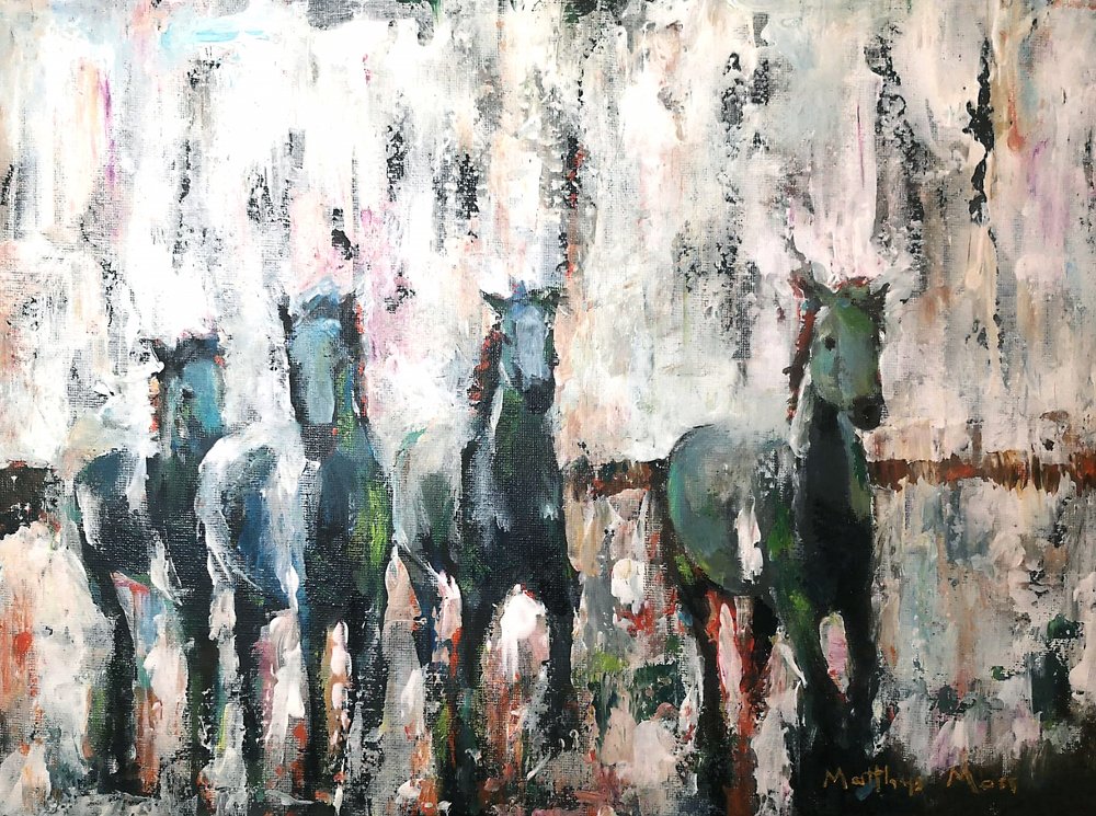 Wilde Pferde Galopp von Matthys Moss
