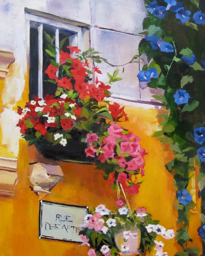 Buntes Straßenfenster von Maxine Shore